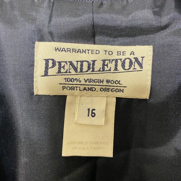 Pendleton Single Button Virgin Wool Blazer Size 16 - Picture 5 of 5